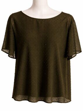 brown shirt flowy